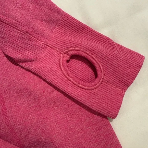 Ivivva Girls Fuchsia Long Sleeve Tee in technical fabric - Picture 2 of 5